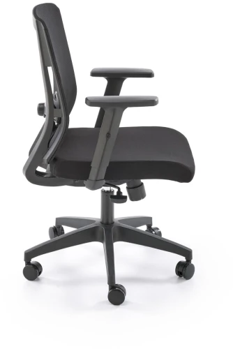 Fotel ergonomiczny Paredes z siatką obrotowy z regulacją do biura czarny