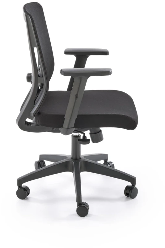 Fotel ergonomiczny Paredes z siatką obrotowy z regulacją do biura czarny