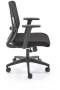 Fotel ergonomiczny Paredes z siatką obrotowy z regulacją do biura czarny