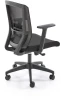 Fotel ergonomiczny Paredes z siatką obrotowy z regulacją do biura czarny