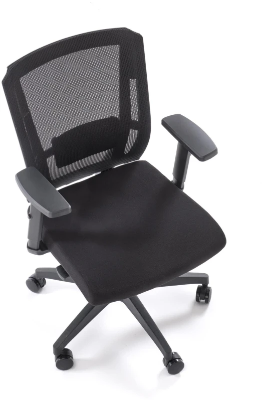 Fotel ergonomiczny Paredes z siatką obrotowy z regulacją do biura czarny