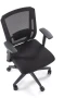 Fotel ergonomiczny Paredes z siatką obrotowy z regulacją do biura czarny