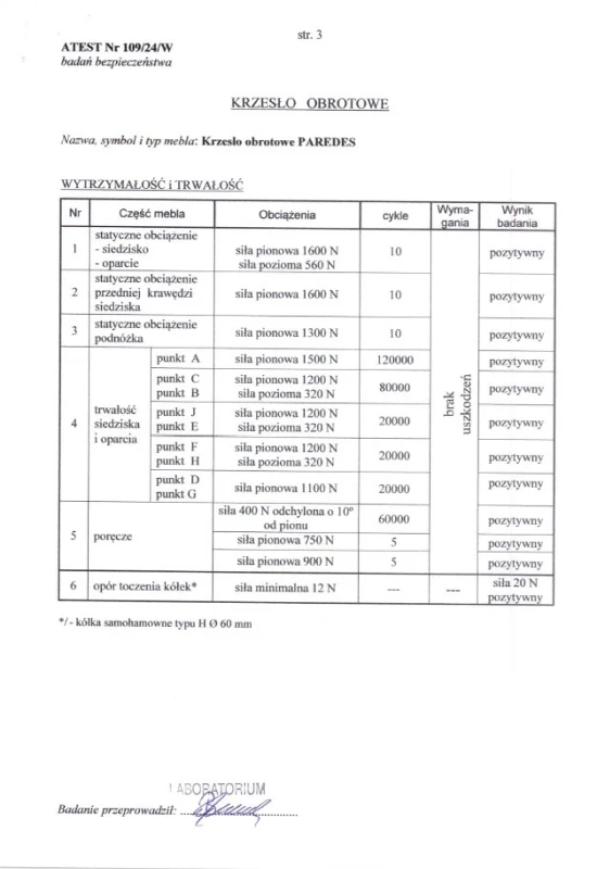 Fotel ergonomiczny Paredes z siatką obrotowy z regulacją do biura czarny