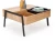 Stolik kawowy Podium z podnoszonym blatem do salonu 85 cm naturalny/czarny