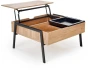 Stolik kawowy Podium z podnoszonym blatem do salonu 85 cm naturalny/czarny