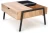 Stolik kawowy Podium z podnoszonym blatem do salonu 85 cm naturalny/czarny