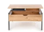 Stolik kawowy Podium z podnoszonym blatem do salonu 85 cm naturalny/czarny