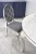 Stół okrągły Reginald glamour elegancki do jadalni 120 cm biały marmur/srebrny