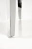 Stół okrągły Reginald glamour elegancki do jadalni 120 cm biały marmur/srebrny