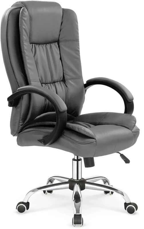 Fotel gabinetowy Relax obrotowy do biura popielaty