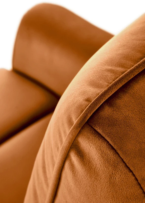 Fotel wypoczynkowy Semir z funkcją elektrycznego rozkładania/gniazdo USB do salonu cynamonowy