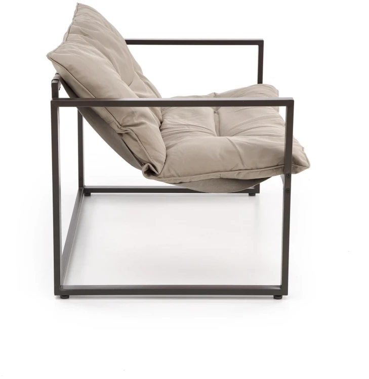 Zestaw mebli ogrodowych Shark sofa fotele ława na taras ciemny brąz/cappuccino