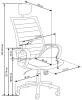 Fotel ergonomiczny Socket z siatki z zagłówkiem obrotowy do biura biały/czarny