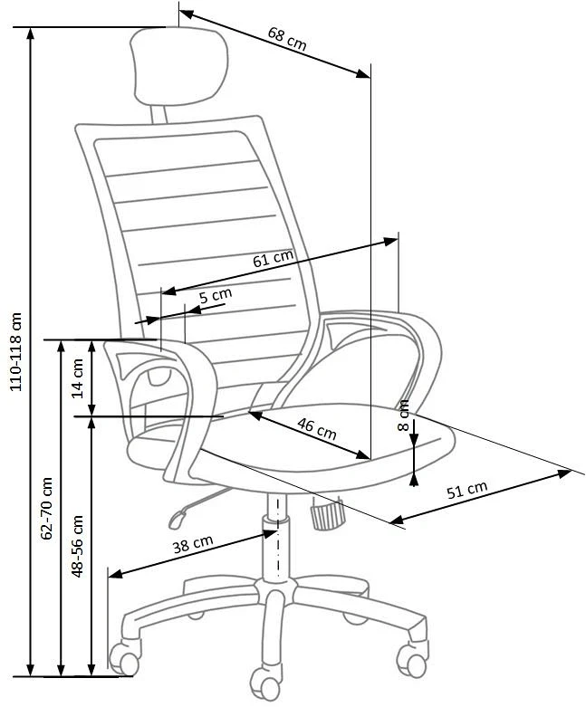 Fotel ergonomiczny Socket z siatki z zagłówkiem obrotowy do biura biały/czarny