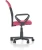 Fotel obrotowy Timmy 52 cm z siatką do pokoju młodzieżowego różowy