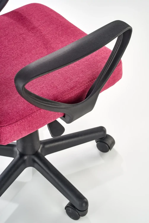 Fotel obrotowy Timmy 52 cm z siatką do pokoju młodzieżowego różowy