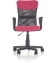 Fotel obrotowy Timmy 52 cm z siatką do pokoju młodzieżowego różowy