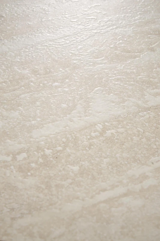 Stół okrągły Tolio tulipan na jednej nodze do jadalni 90 cm trawertyn/kaszmir