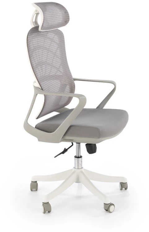 Fotel obrotowy Vesuvio 2 ergonomiczny nowoczesny do biura popielaty/biały