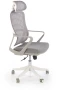 Fotel obrotowy Vesuvio 2 ergonomiczny nowoczesny do biura popielaty/biały