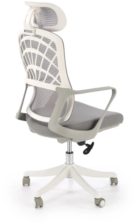 Fotel obrotowy Vesuvio 2 ergonomiczny nowoczesny do biura popielaty/biały