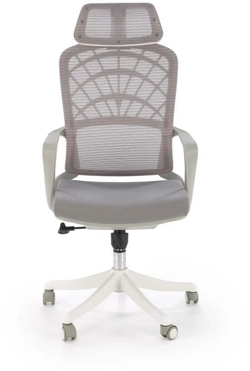 Fotel obrotowy Vesuvio 2 ergonomiczny nowoczesny do biura popielaty/biały