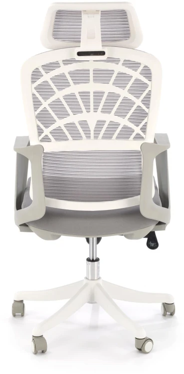 Fotel obrotowy Vesuvio 2 ergonomiczny nowoczesny do biura popielaty/biały