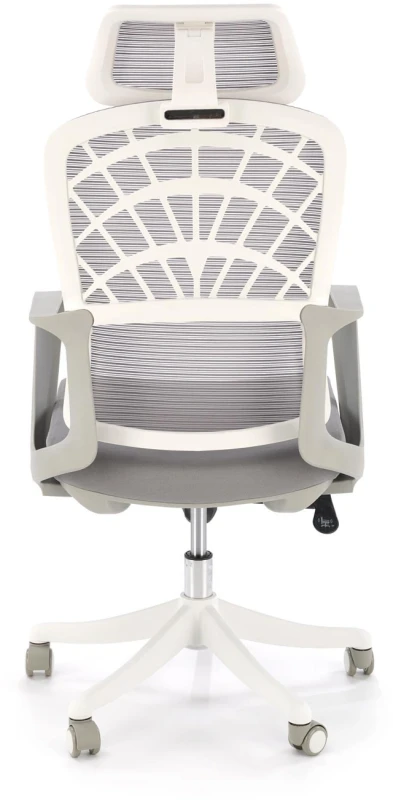 Fotel obrotowy Vesuvio 2 ergonomiczny nowoczesny do biura popielaty/biały