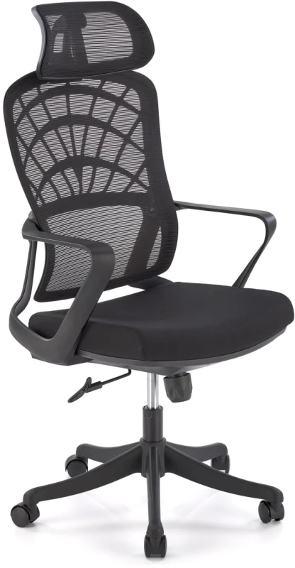 Fotel obrotowy Vesuvio ergonomiczny nowoczesny do biura czarny