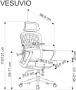 Fotel obrotowy Vesuvio ergonomiczny nowoczesny do biura czarny