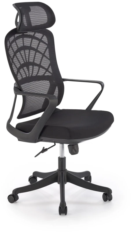 Fotel obrotowy Vesuvio ergonomiczny nowoczesny do biura czarny