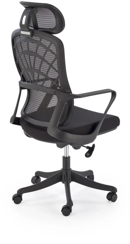 Fotel obrotowy Vesuvio ergonomiczny nowoczesny do biura czarny