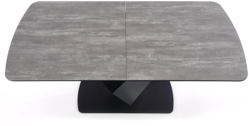 Stół rozkładany Vinston nowoczesny do jadalni 180-230 cm ciemny popiel/czarny