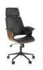Fotel gabinetowy Weber orzechowy / czarny