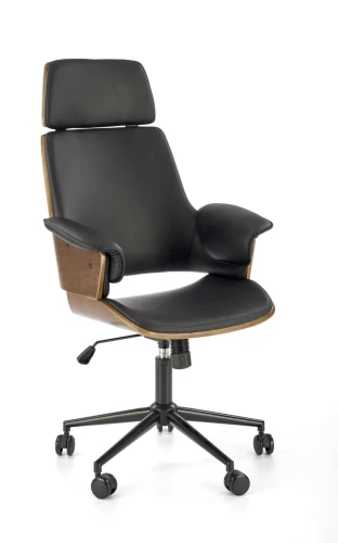 Fotel gabinetowy Weber orzechowy / czarny