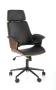 Fotel gabinetowy Weber orzechowy / czarny
