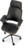 Fotel gabinetowy Weber orzechowy / czarny