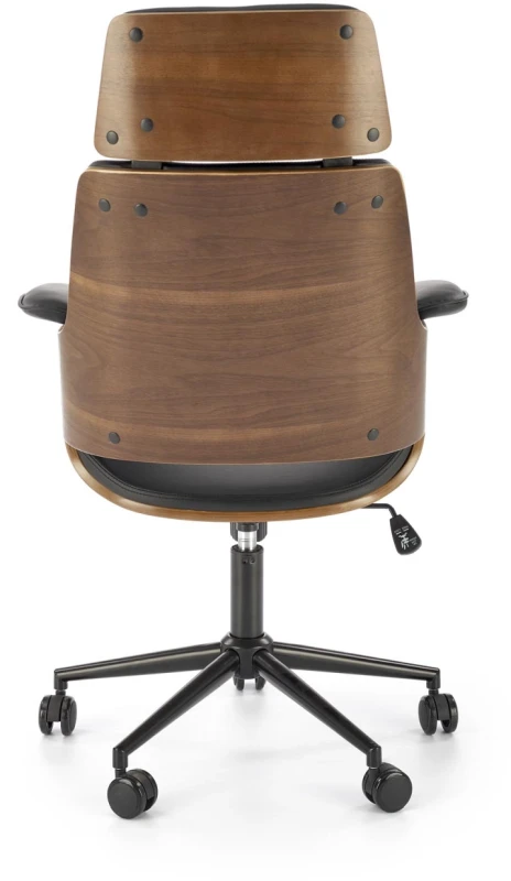 Fotel gabinetowy Weber orzechowy / czarny