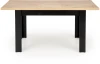 Stół rozkładany Bagio 120-160 cm dąb artisan/czarny
