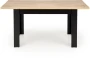 Stół rozkładany Bagio 120-160 cm dąb artisan/czarny