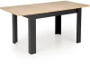Stół rozkładany Bagio 120-160 cm dąb artisan/czarny