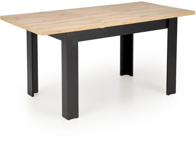 Stół rozkładany Bagio 120-160 cm dąb artisan/czarny