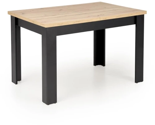 Stół rozkładany Bagio 120-160 cm dąb artisan/czarny