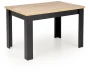 Stół rozkładany Bagio 120-160 cm dąb artisan/czarny