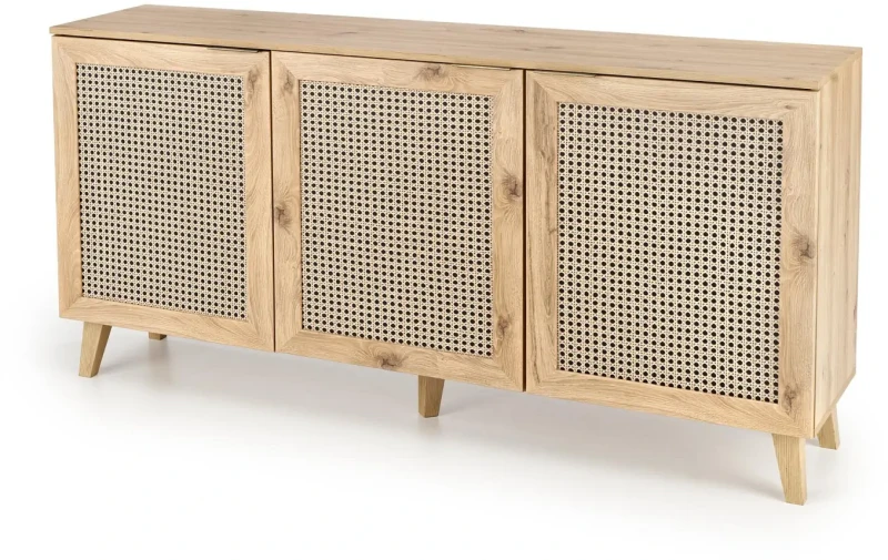 Komoda BORNEO KM-1 dąb artisan/czarny