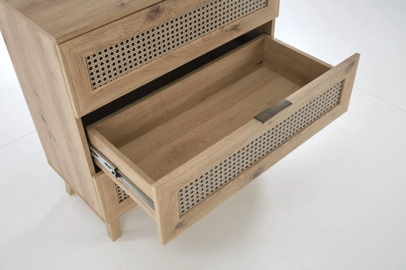 Komoda BORNEO KM-1 dąb artisan/czarny