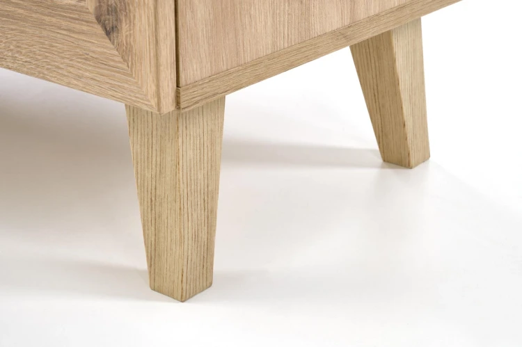 Komoda BORNEO KM-2 80 cm dąb artisan/czarny