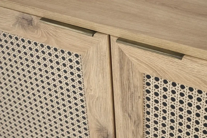 Komoda BORNEO KM-2 80 cm dąb artisan/czarny