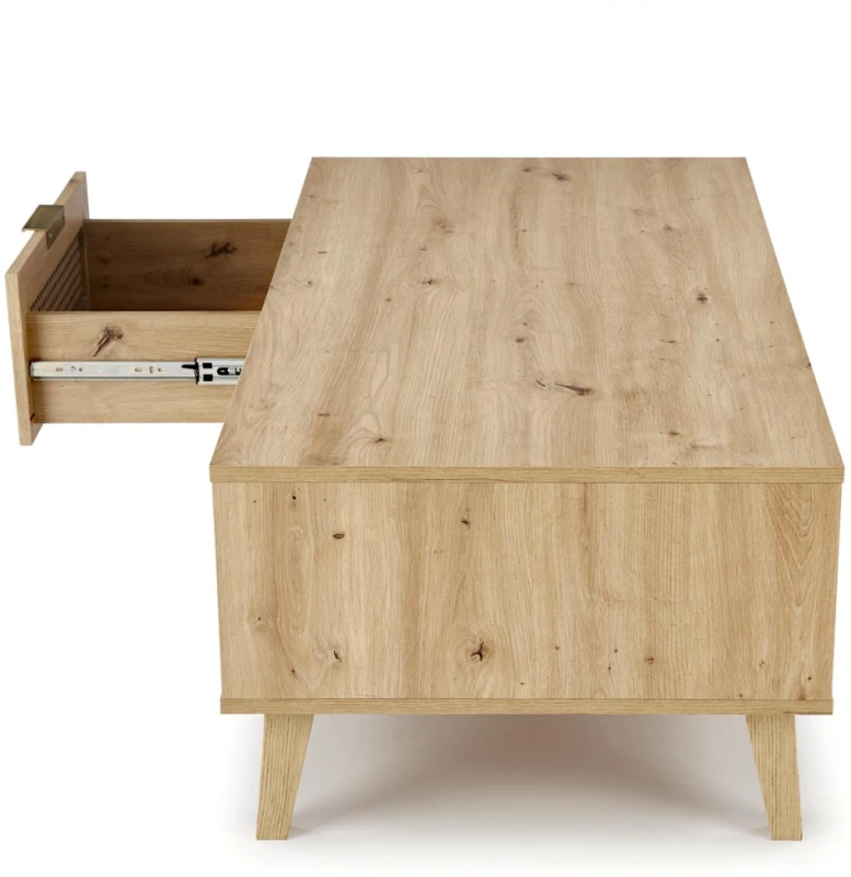 Ława stolik Borneo LAW-1 dąb artisan/czarny