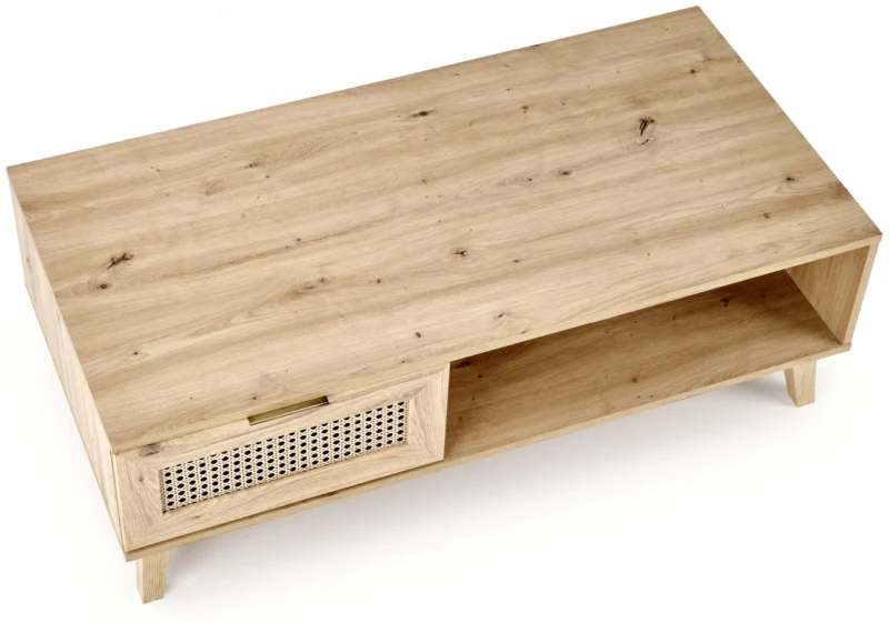 Ława stolik Borneo LAW-1 dąb artisan/czarny